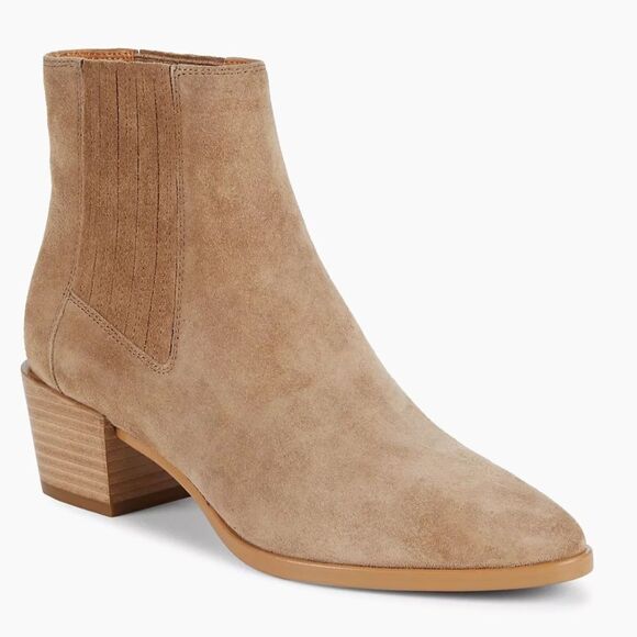 rag & bone Rover Tan Suede Ankle Chelsea Boots 7.5 - Picture 2 of 9